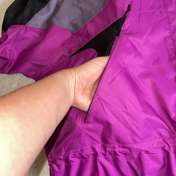 The North Face TNF X Relaxed Fit Colorblock Jacket‎ Purple/Gray XXL NWT - Picture 5 of 12